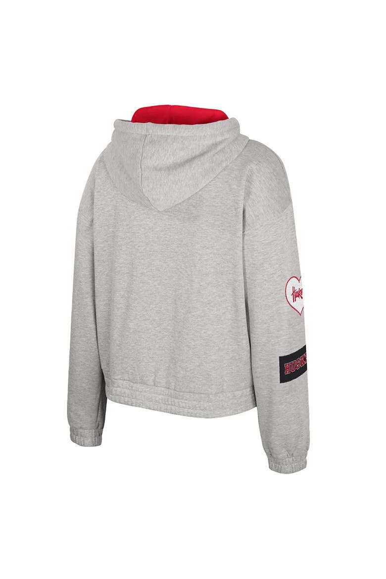 Women's Colosseum Gray Nebraska Huskers Alfie Full-Zip Hoodie Jacket, Alternate, color, Gray