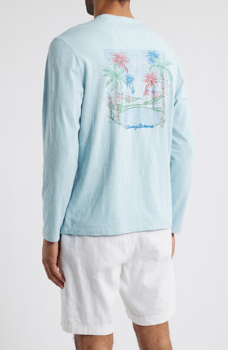 Tommy Bahama Red, White & Boom Embroidered Slub Jersey Graphic T-Shirt, Alternate, color, 