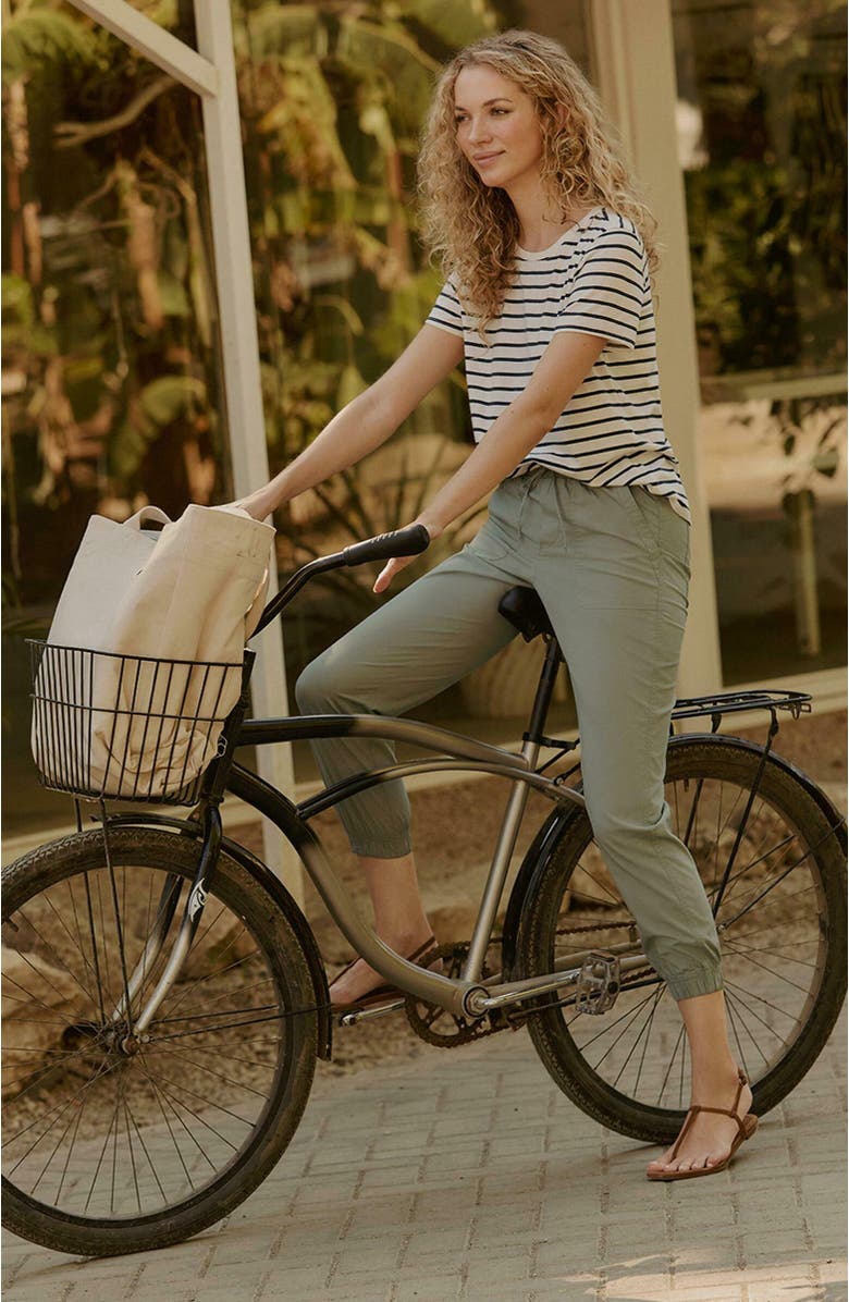 Pact Organic Cotton Monterey Poplin Jogger, Alternate, color, Shadow