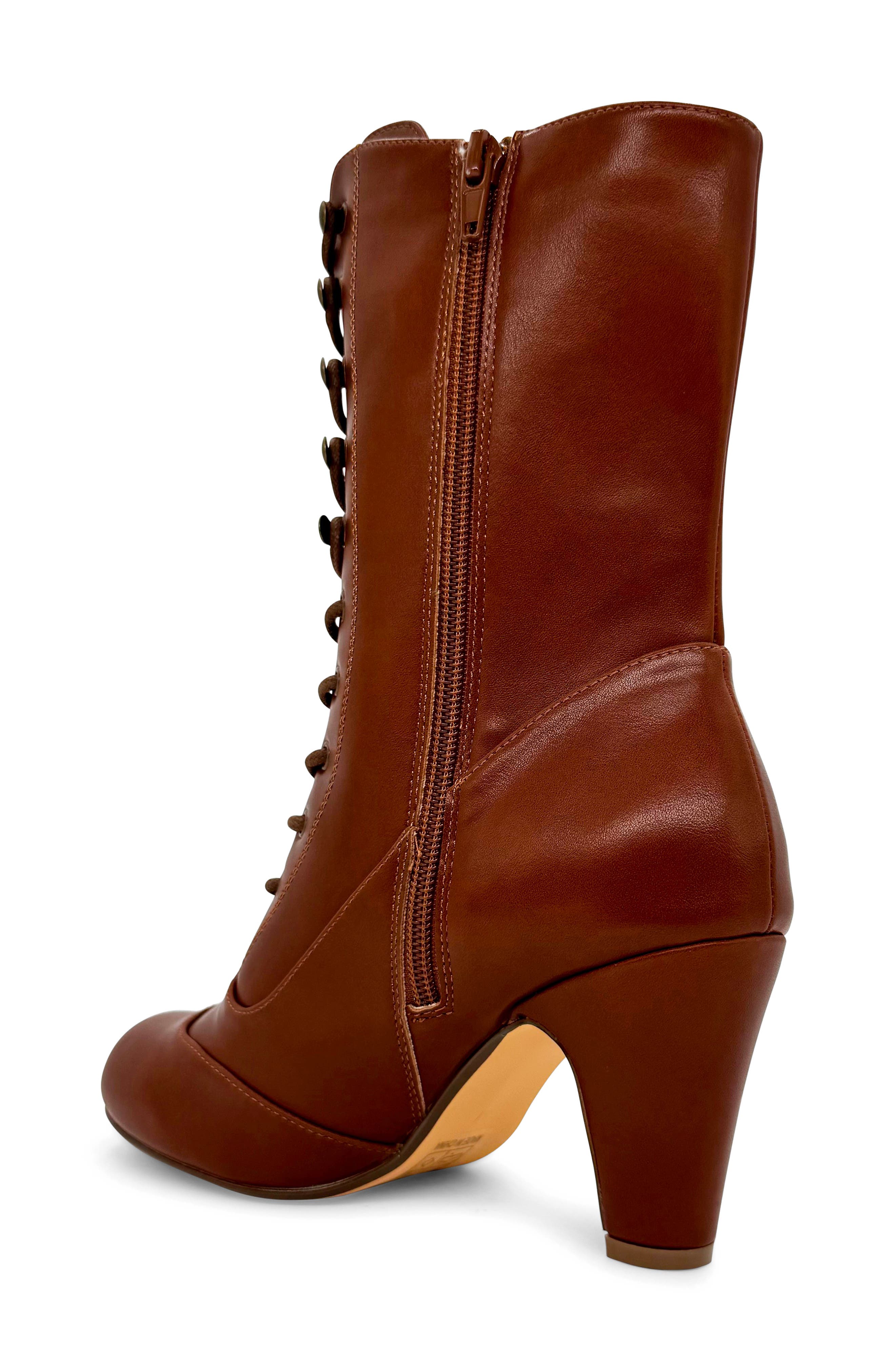 Claire Lace-Up Boot, Alternate, color, TAN