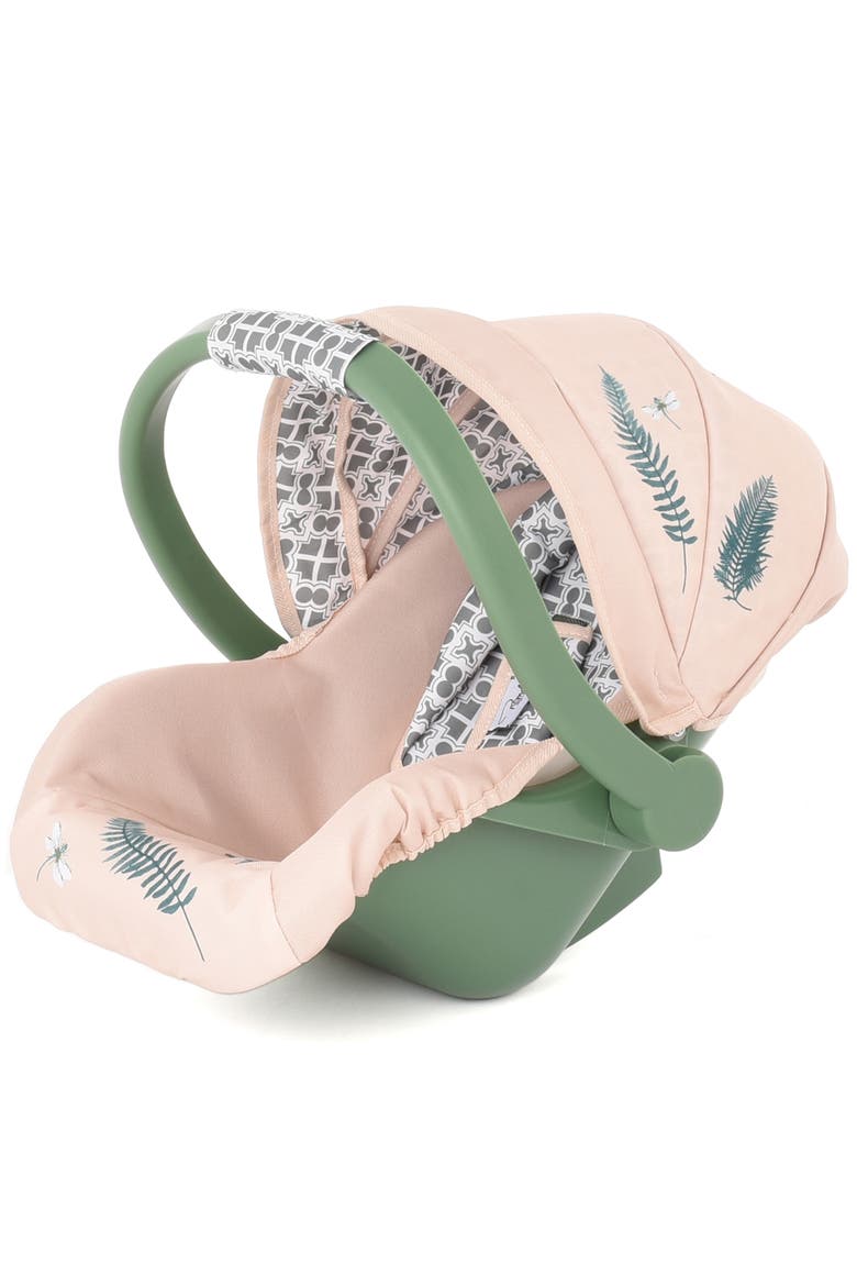 Rhs Doll Car Seat Fern Cream & Green, Carrier Travel Accessory, Main, color, Multicolored