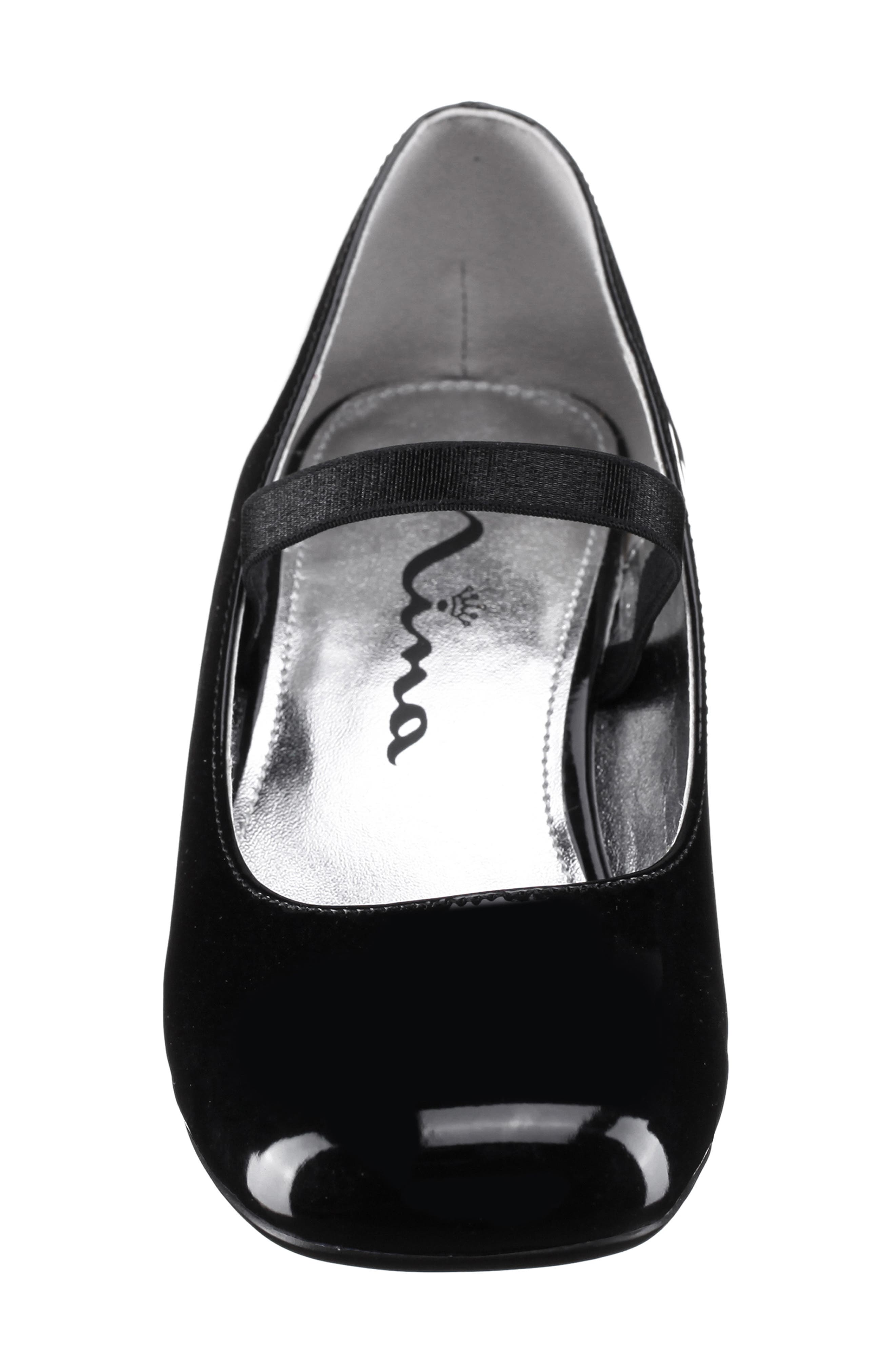 Nina Kids' Mary Jane Strap, Alternate, color, Black Patent