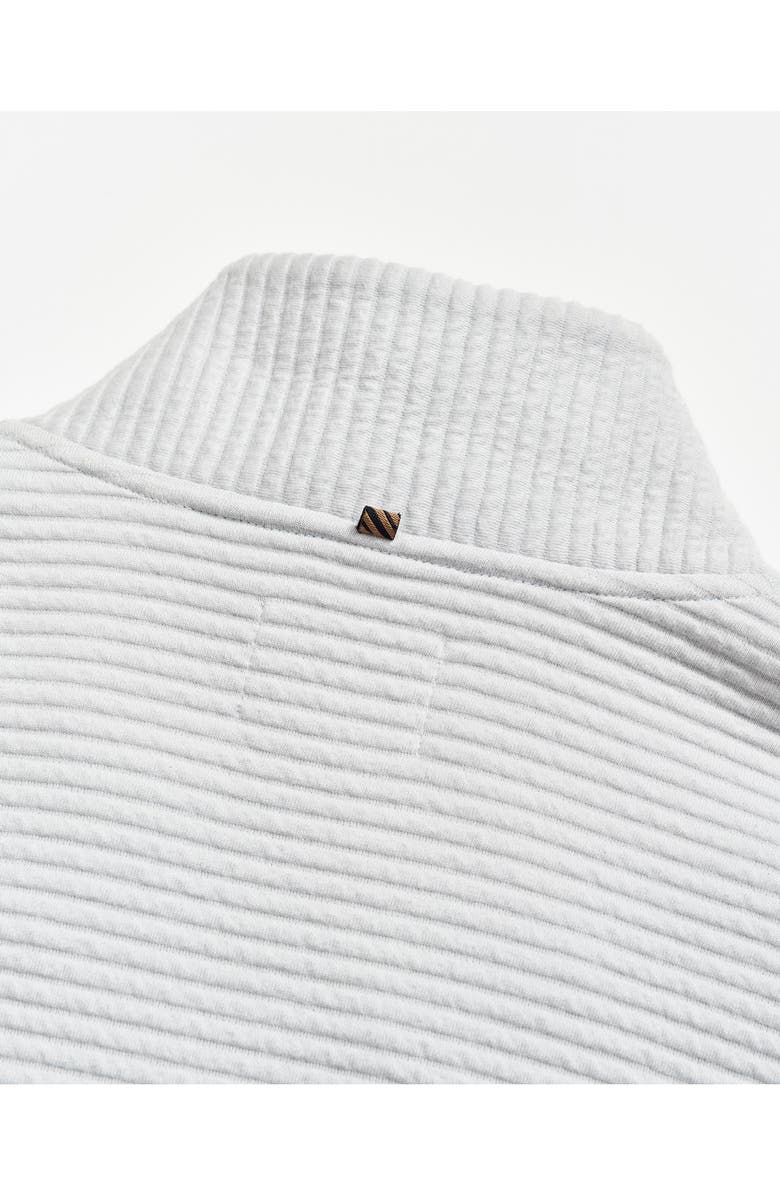 Billy Reid Quilted Half Zip Pullover, Alternate, color, Beach Blue