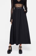 Disturbia Haunted Maxi Herringbone Skirt