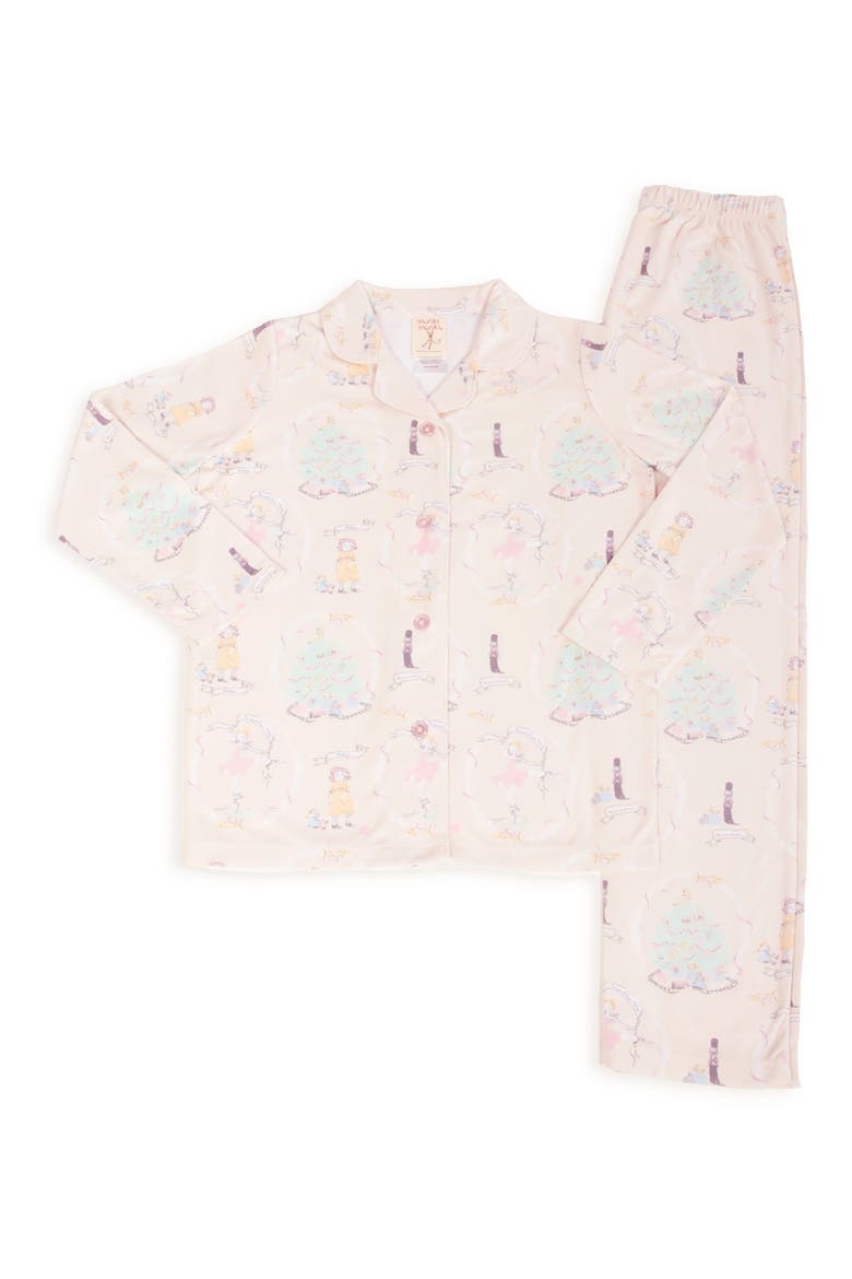 Kids' Holiday Nutcracker Two-Piece Pajamas, Main, color, IVORY