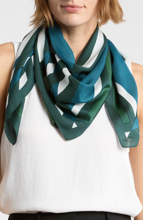Diamond Geometric Square Scarf
