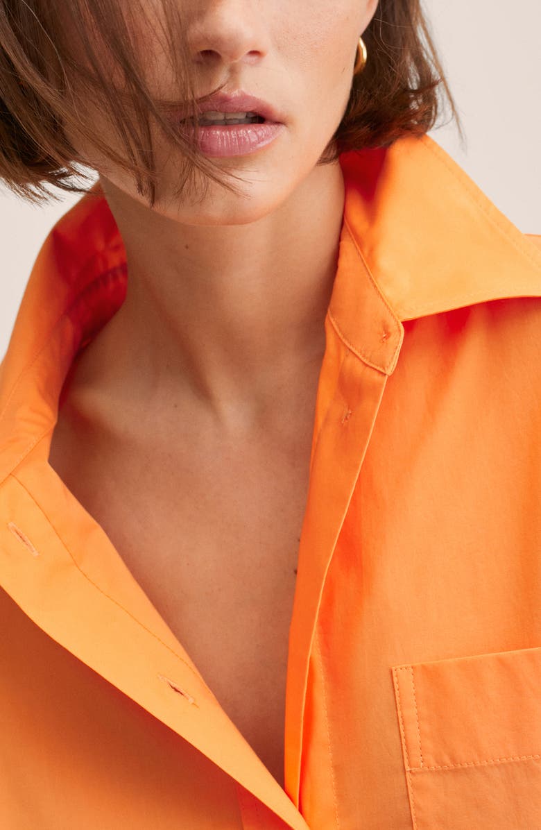 MANGO Oversize Cotton Shirt, Alternate, color, 