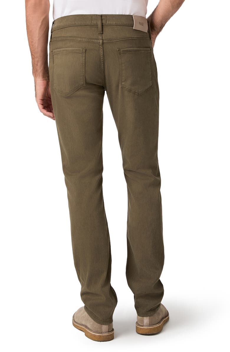 PAIGE Normandie Straight Leg Jeans, Alternate, color, Olive Branch