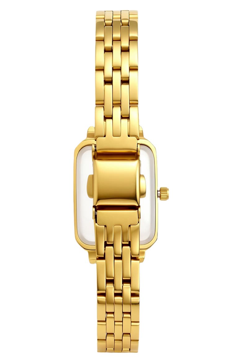 Prague Quartz Bracelet Watch, 27.5mm x 20.5mm, Alternate, color, GOLD/ WHITE