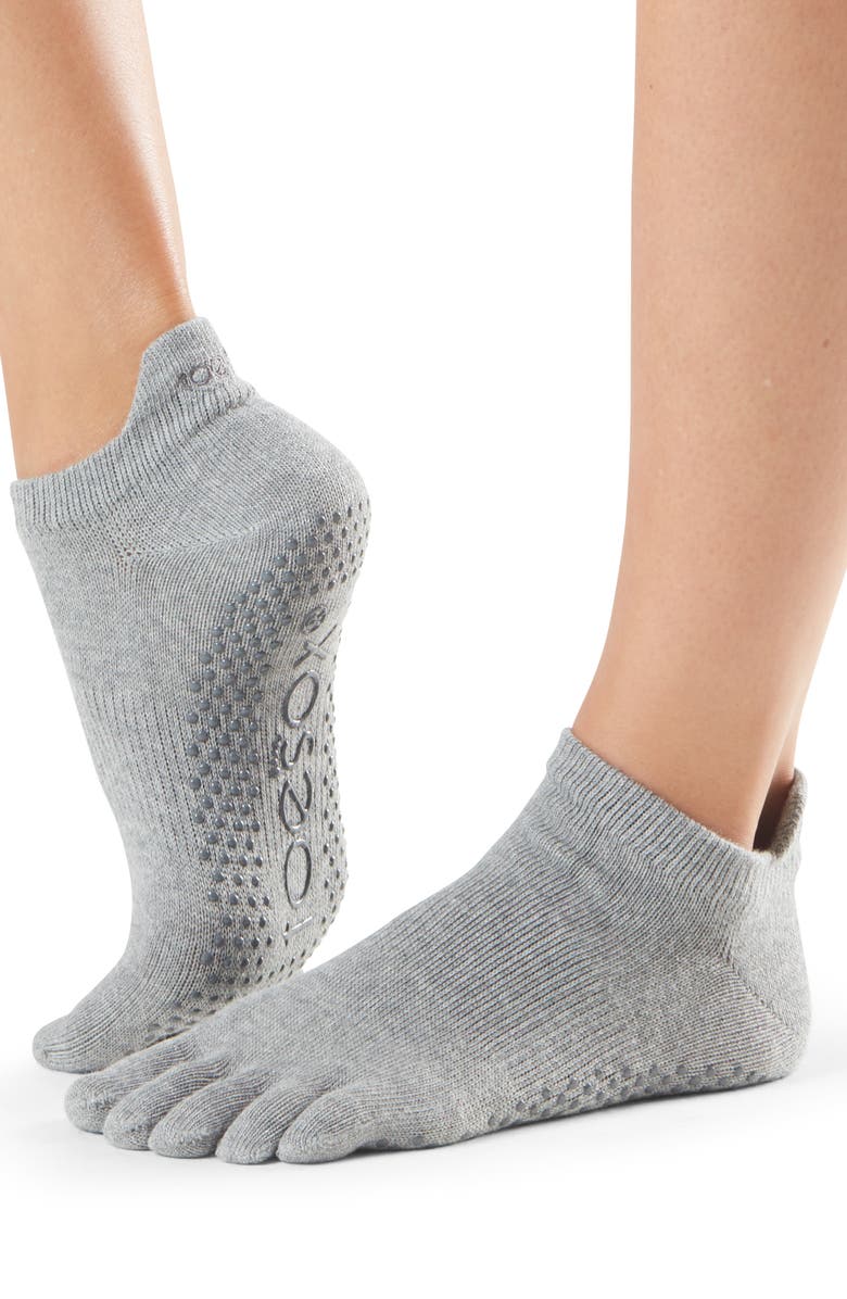 Tavi Noir ToeSox 2-Pack Low Rise Full Toe Gripper Socks, Alternate, color,