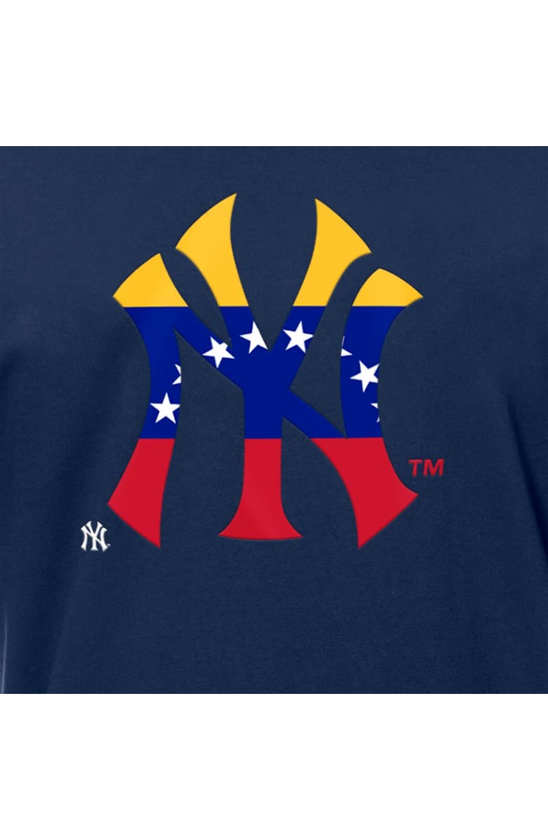 New Era Men's New Era Navy New York Yankees Venezuelan Flag Logo T-Shirt, Alternate, color, Navy