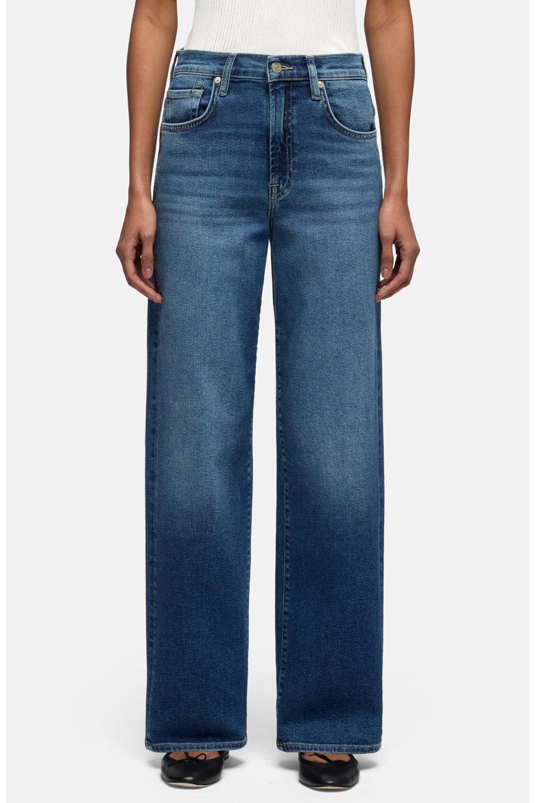 Stovepipe High Waist Straight Leg Jeans, Main, color, TIDE BREAK