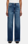 7 For All Mankind Stovepipe High Waist Straight Leg Jeans