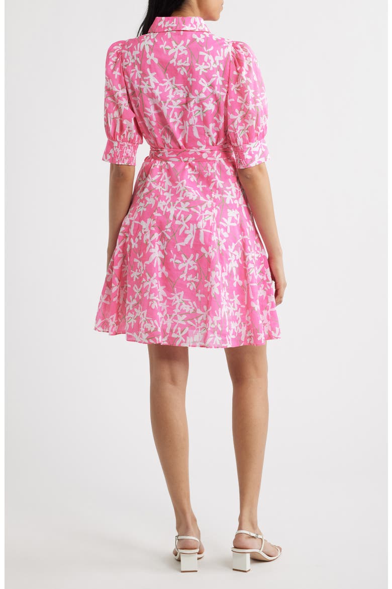 Larkyn Floral Print Shirtdress, Alternate, color, CONFETTI PINK LIZA