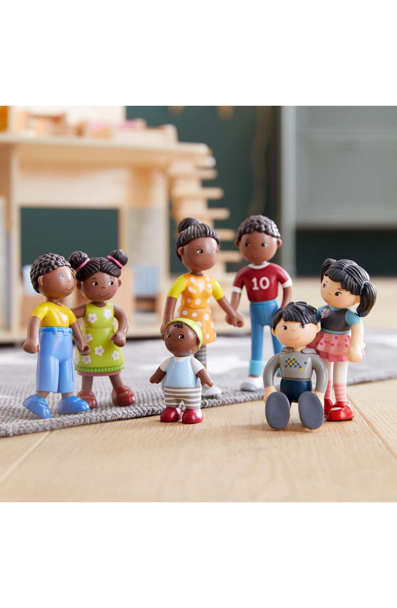 HABA Little Friends Family Time - Mom, Dad and Baby Dollhouse Toy Figures, Alternate, color, Multi