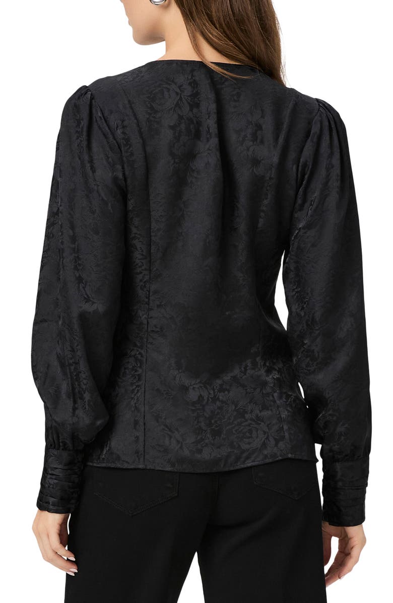 PAIGE Marielle Long Sleeve Silk Top, Alternate, color,