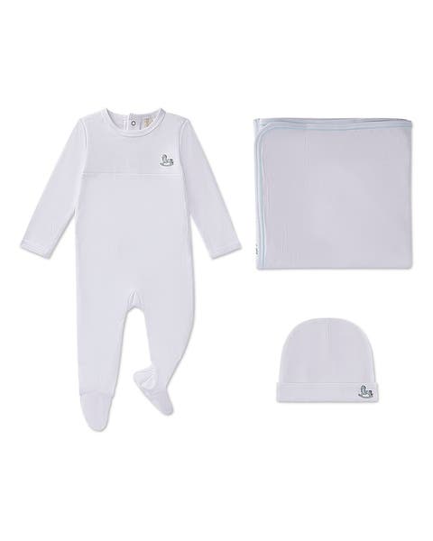 3 Piece Baby Pima Cotton Footie Set