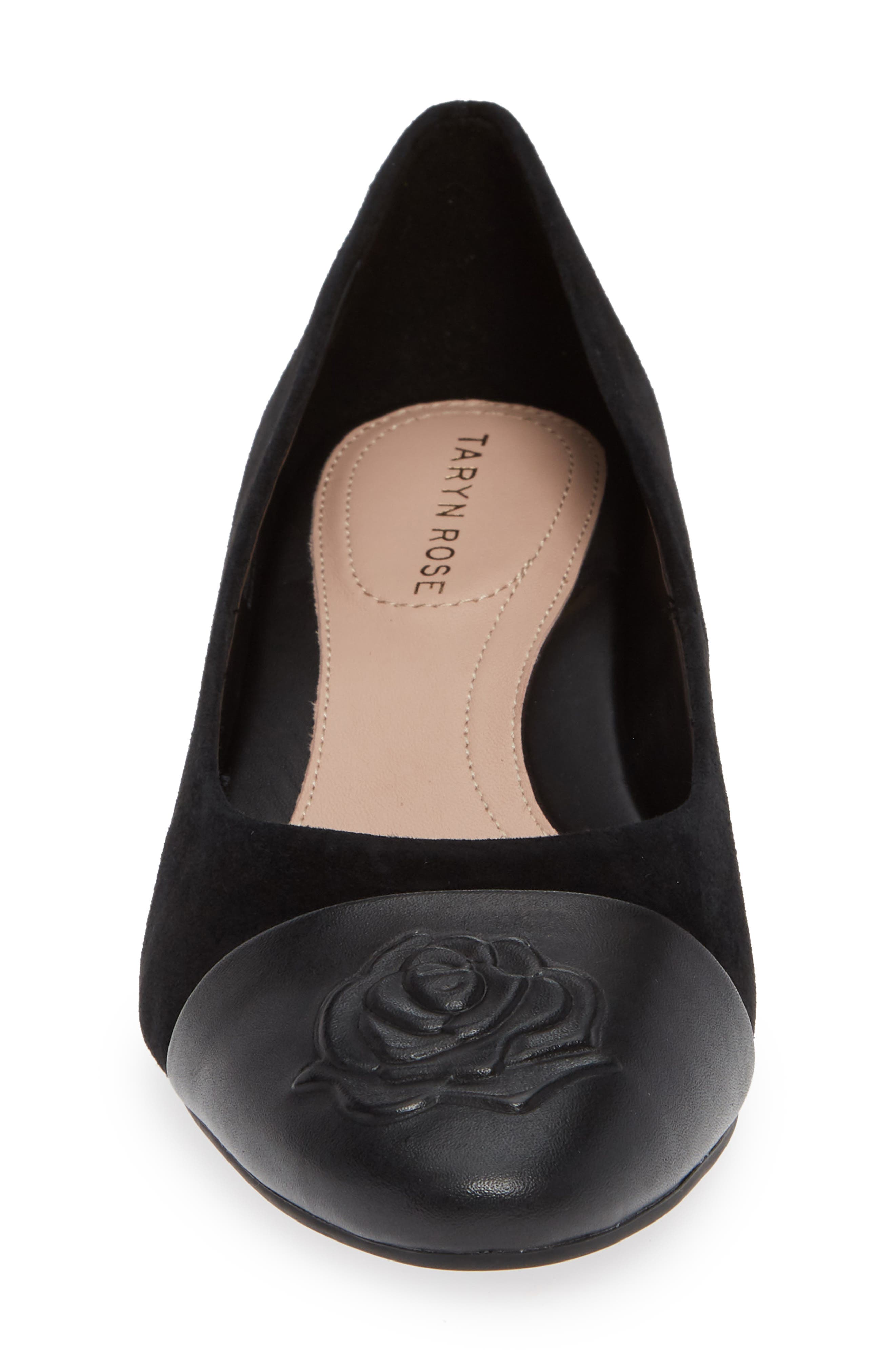 Taryn Rose Babe Cap Toe Pump, Alternate, color, 