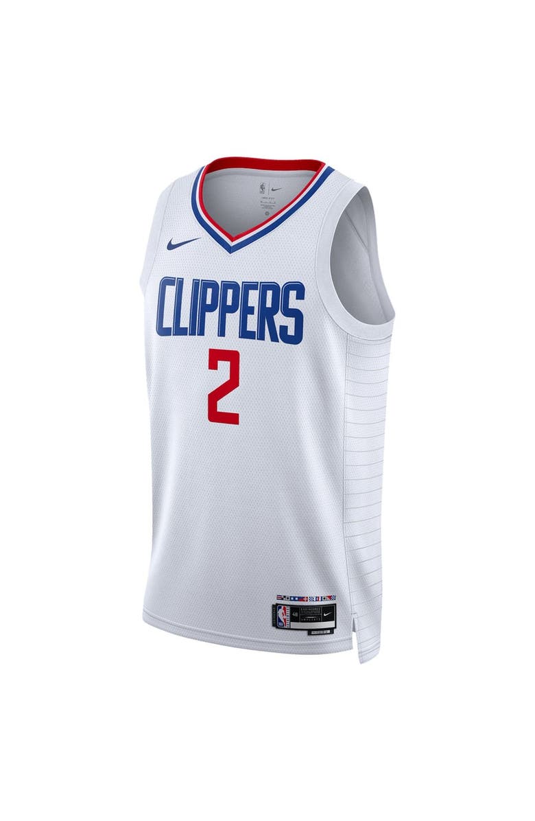 Nike Unisex Nike Kawhi Leonard White LA Clippers Swingman Jersey - Association Edition, Alternate, color, White