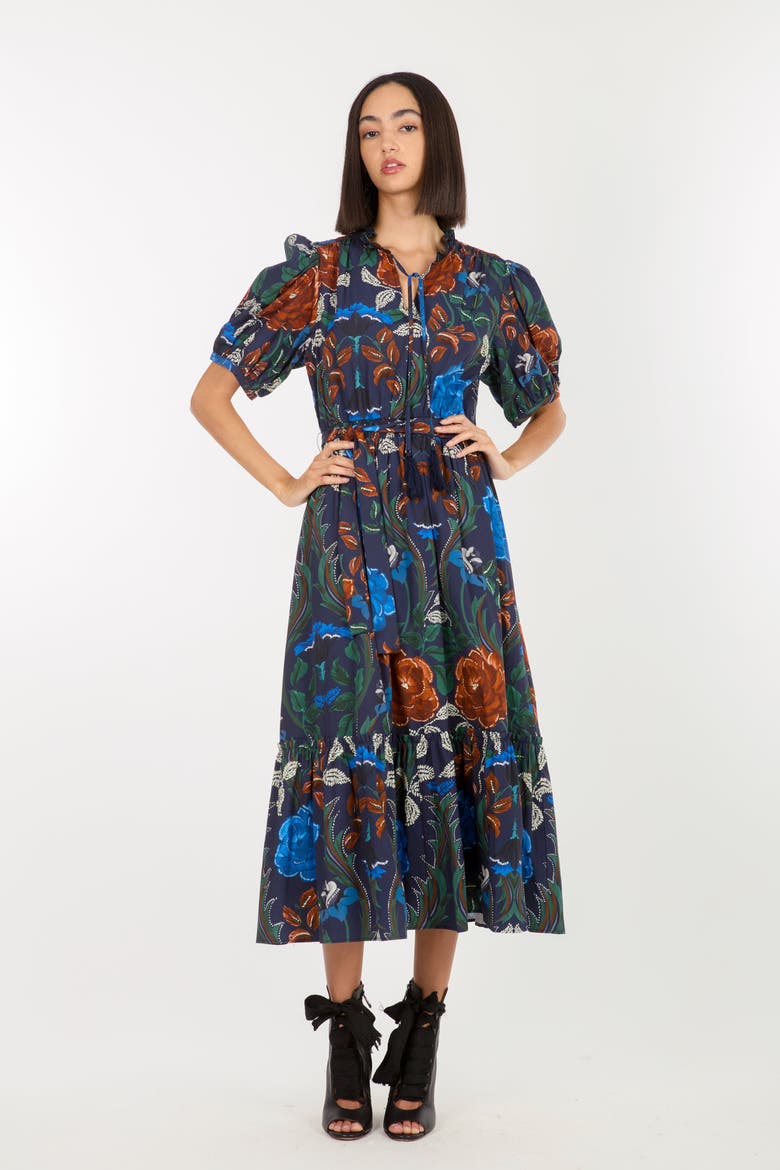 Britt Dress, Alternate, color, Mixed Foliage