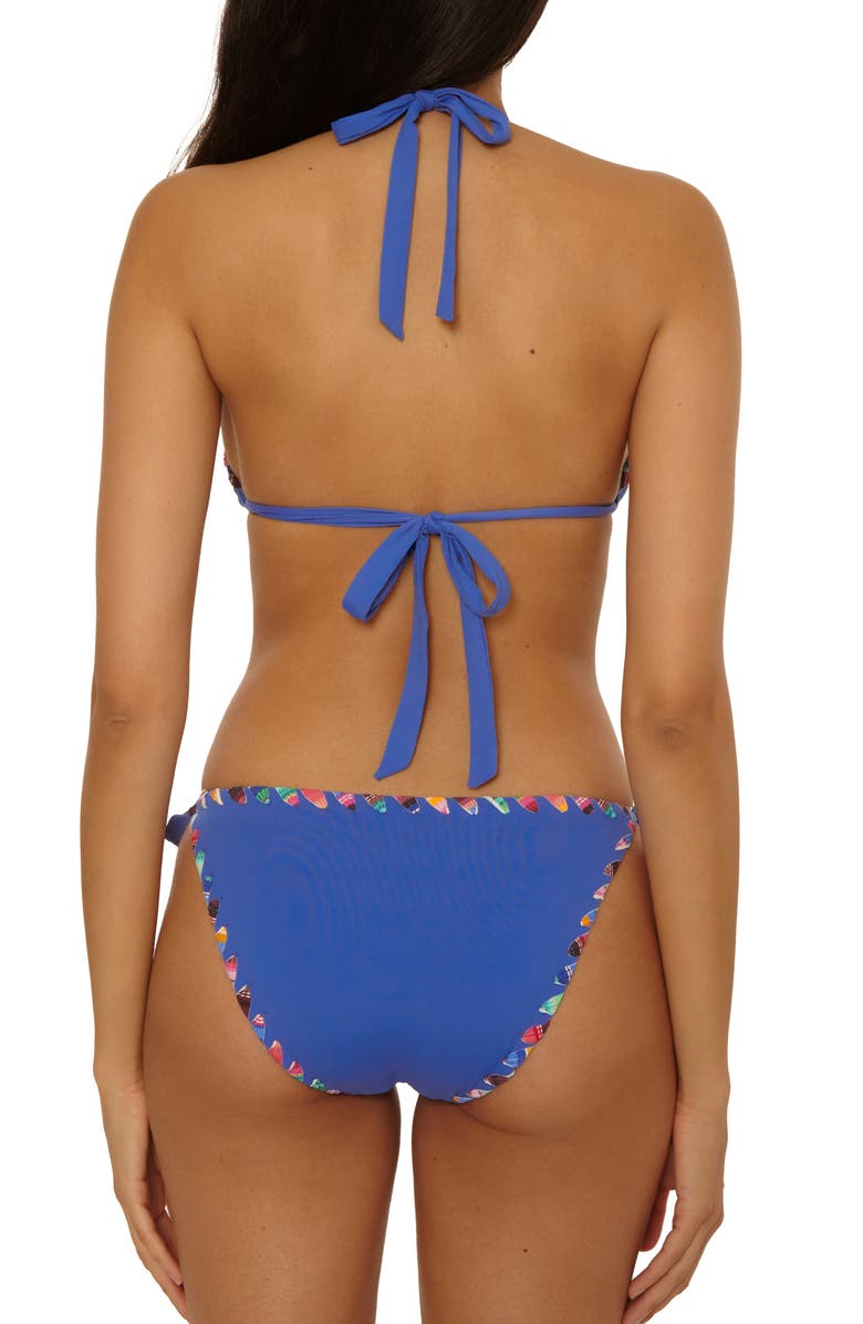 Becca On the Edge Triangle Bikini Top, Alternate, color, Lapis