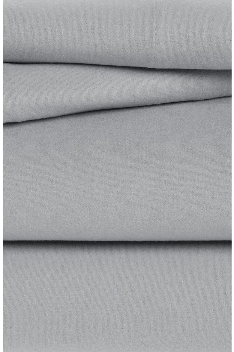 Ultrasoft Comfort Flannel Sheet Set, Alternate, color, FROST GRAY