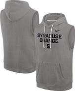Nike Men's Nike Heather Gray Syracuse Orange Sleeveless Pullover Hoodie