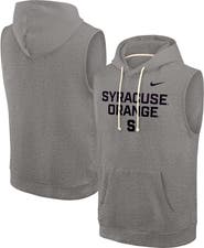 Nike Men's Nike Heather Gray Syracuse Orange Sleeveless Pullover Hoodie