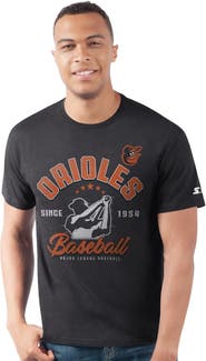 STARTER Men's Starter Black Baltimore Orioles Prime Time Batter T-Shirt