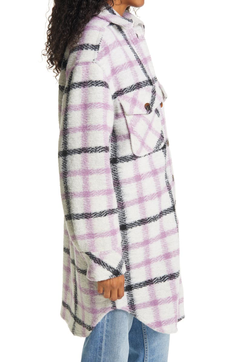 Samsøe Samsøe Galatea Plaid Oversize Shirt Jacket, Alternate, color, 