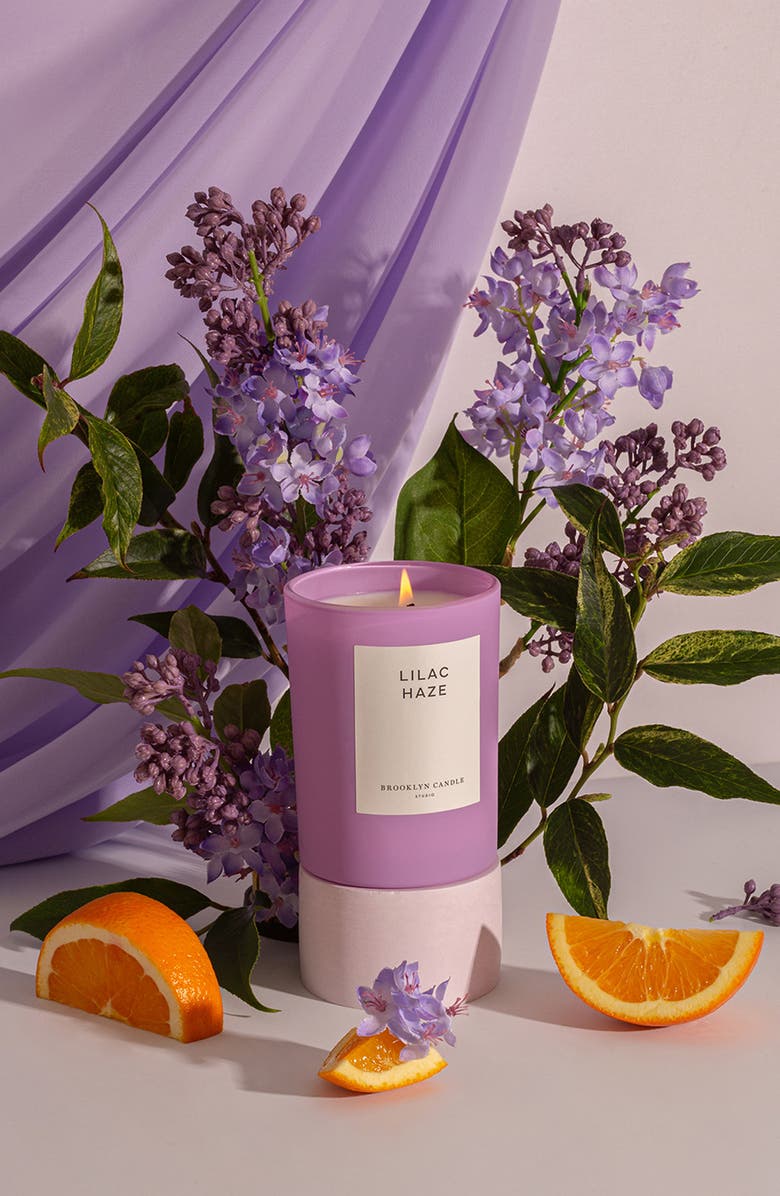 BROOKLYN CANDLE STUDIO Lilac Haze Candle, Alternate, color, Light/ Pastel Purple