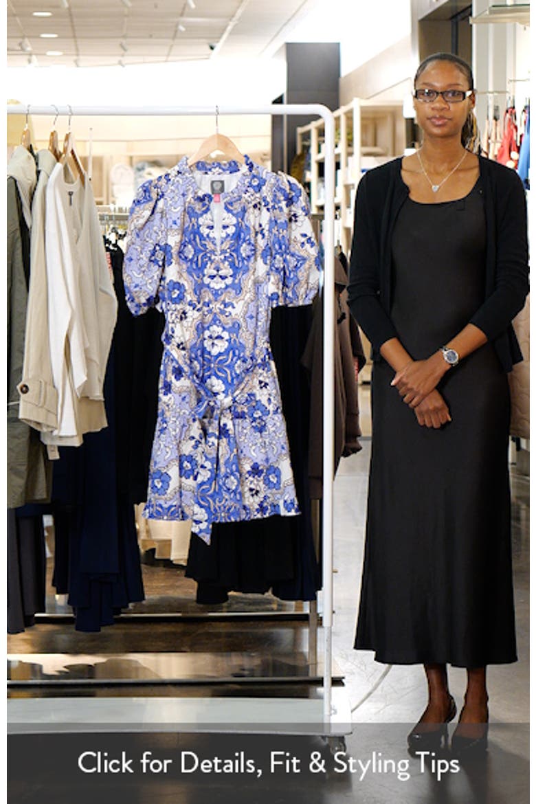 Puffy Sleeve Print Minidress video