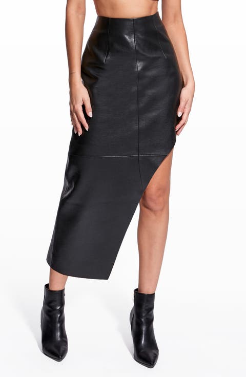 Fallon Recycled Leather Skirt