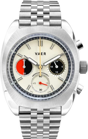 VAER R1 Racing Chronograph Bracelet Watch, 38mm | Nordstrom