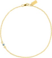 Set & Stones Something Blue Anklet