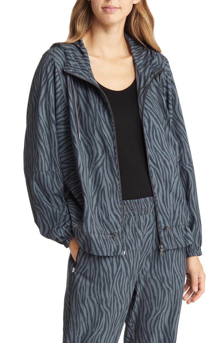 Tommy Bahama Alicia Zesty Zebra Zip Jacket, Main, color, 