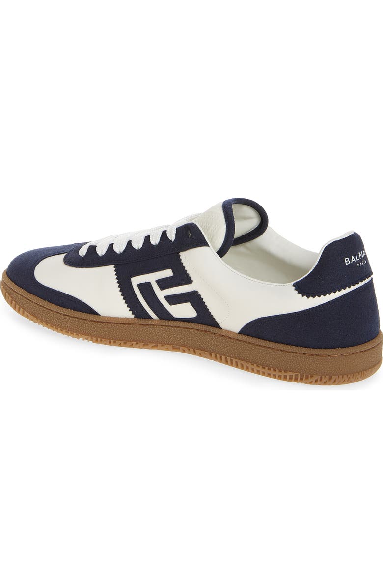 Balmain Swan Trainer Sneaker, Alternate, color, Gym White/ Navy