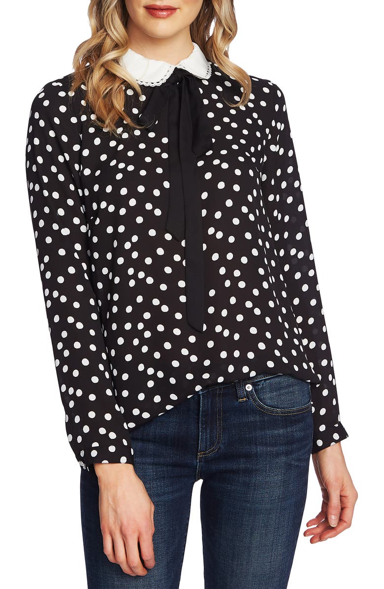 CeCe Galactic Dot Blouse, Main, color, 
