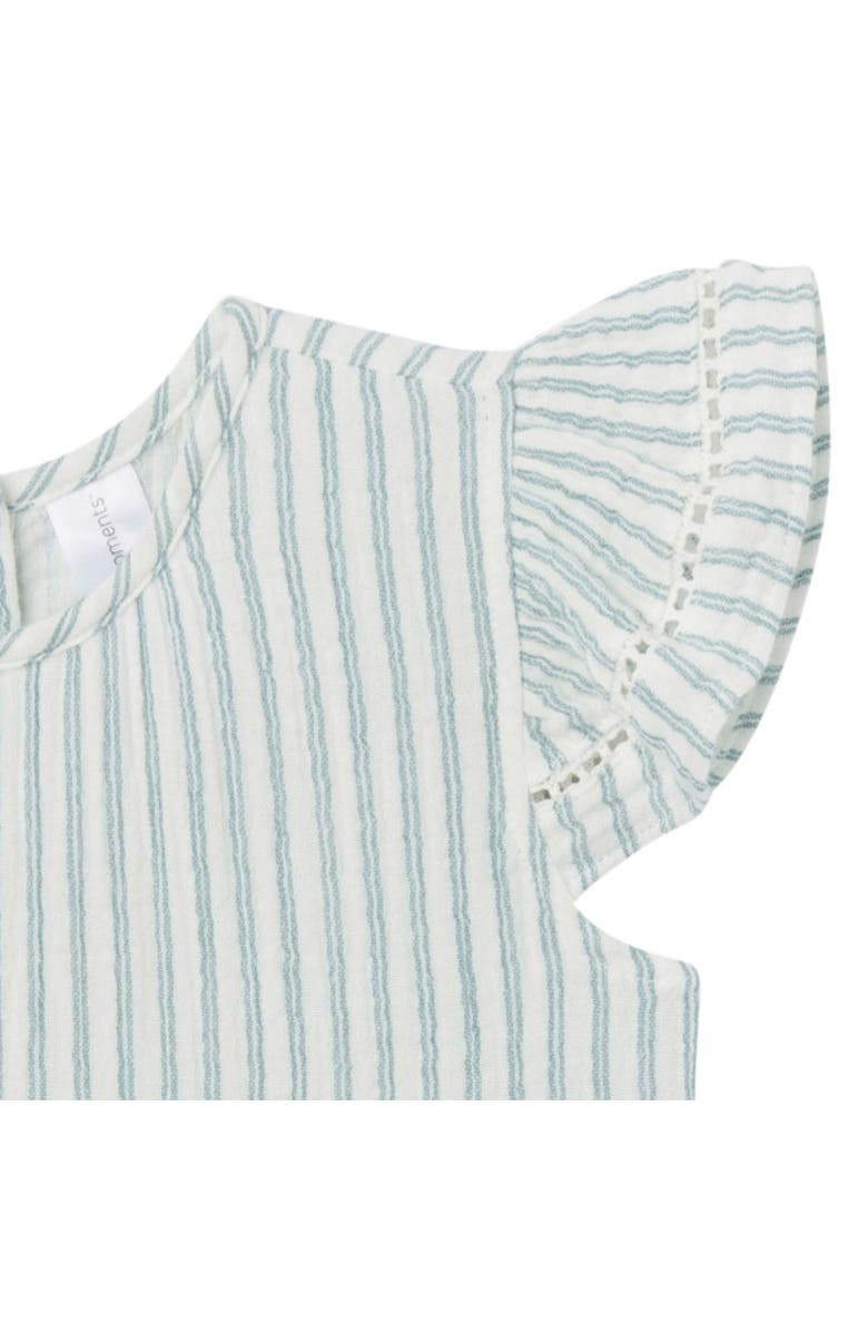 Modern Moments Mommy & Me Gauze Dress, Alternate, color, Teal Stripe