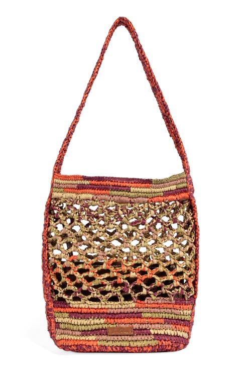 Remi Raffia Bucket Bag