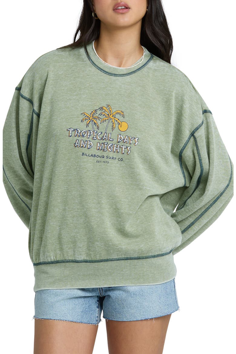 All the Days Kendel Fleece Sweatshirt, Main, color, DARK OLIVE