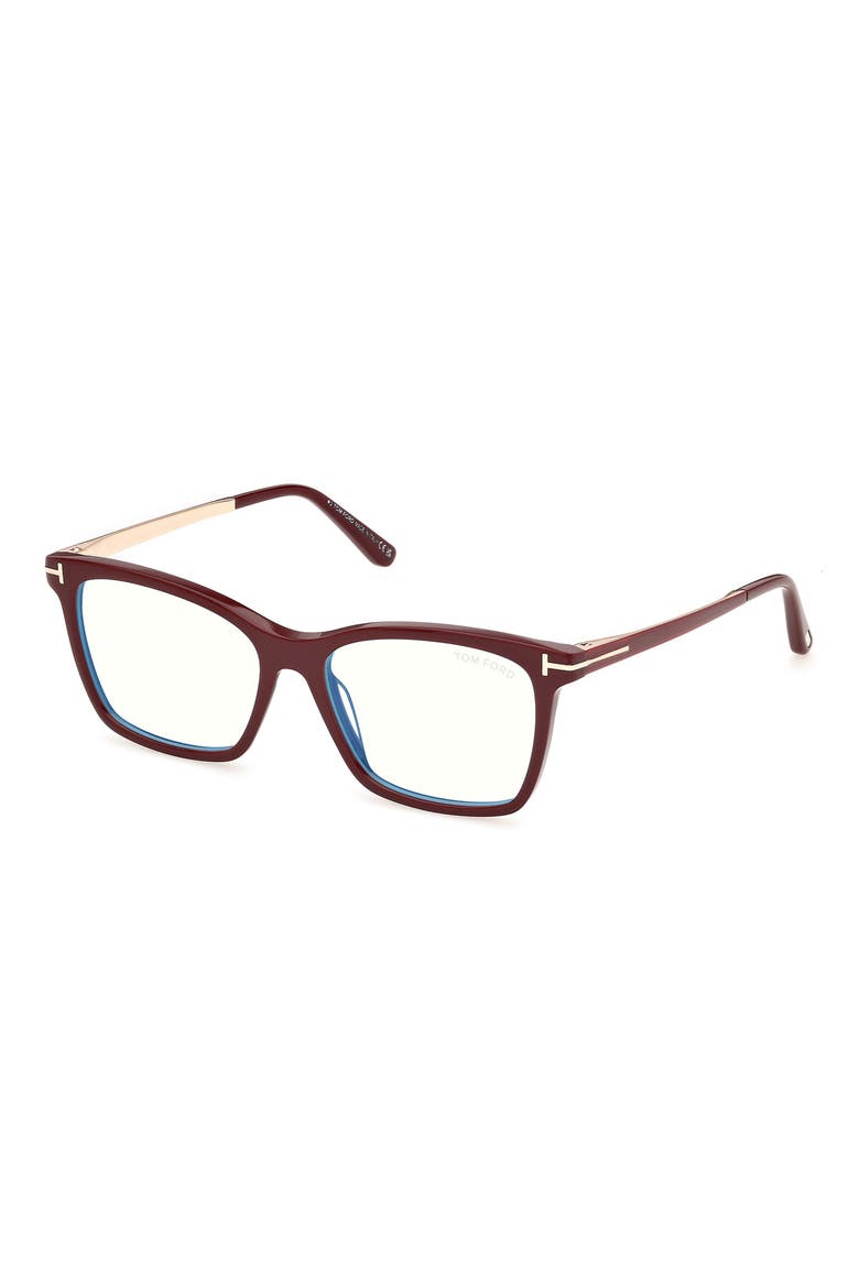 53mm Rectangular Optical Frames, Alternate, color, SHINY TEAL PALL T BLUE BLOCK