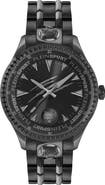 PLEIN SPORT Lineman Three Hand Quartz Stainless Steel Bracelet Watch, 45mm