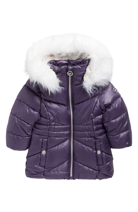 Kids' Stadium Puffer Jacket with Faux Fur Hood (Toddler & Little Kid)