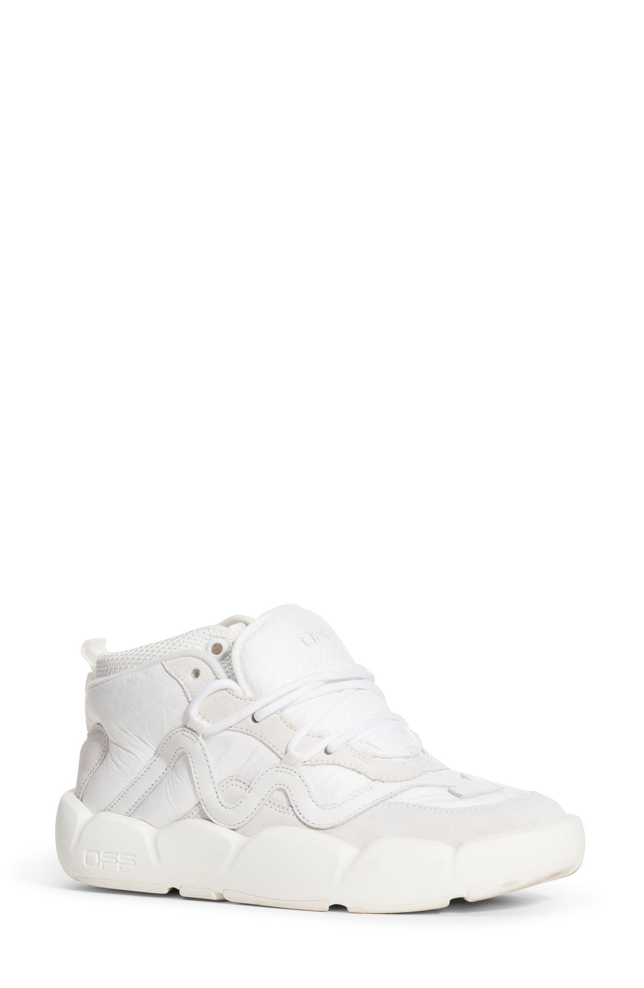 Off-White Optic Chlorine Mid Top Sneaker, Main, color, 