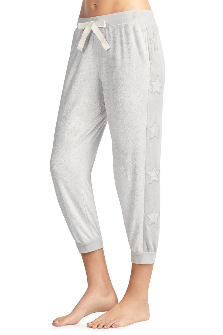 Crop Terry Joggers (Nordstrom Exclusive), Alternate, color, LIGHT GREY