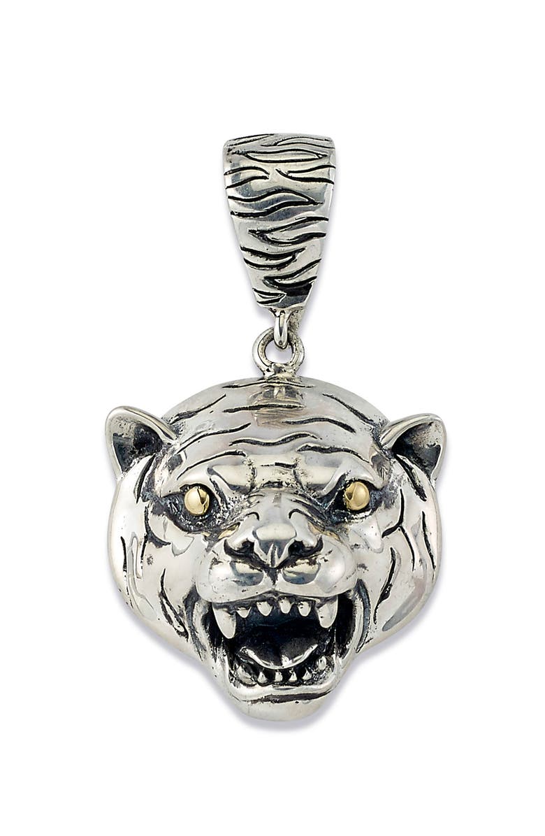 SAMUEL B. Tiger Pendant, Main, color, Silver And Gold