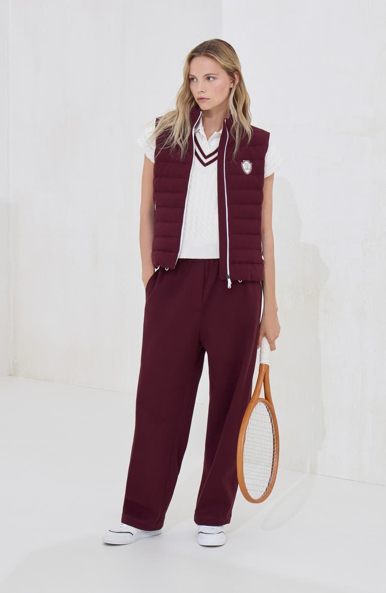 Brunello Cucinelli Pique Track trousers, Alternate, color, Amaranth