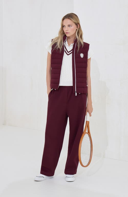 Brunello Cucinelli Elasticated-waistband Sweatpants In Burgundy
