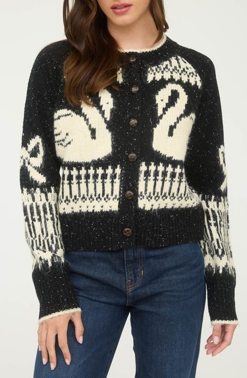 Swan Button Cardigan